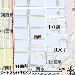 愛知県あま市乙之子楠島周辺の地図