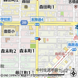 神田穴かがり工業株式会社　穴かがり部中村店周辺の地図