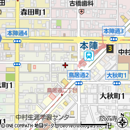 名鉄協商本陣駅前第２駐車場周辺の地図