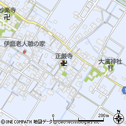 正厳寺周辺の地図