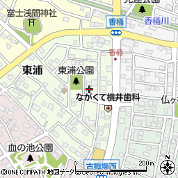 愛知県長久手市東浦周辺の地図