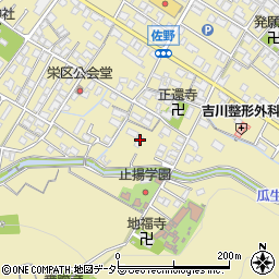 滋賀県東近江市佐野町821周辺の地図