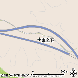 愛知県豊田市広幡町東之下周辺の地図