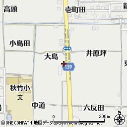 愛知県あま市七宝町秋竹大島周辺の地図