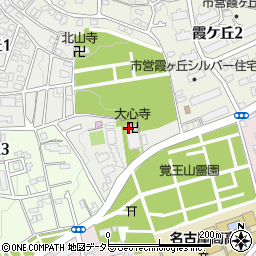 大心寺会堂周辺の地図