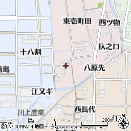 愛知県あま市小橋方花之木周辺の地図