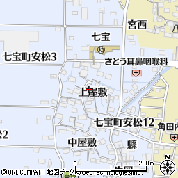 愛知県あま市七宝町安松（上屋敷）周辺の地図
