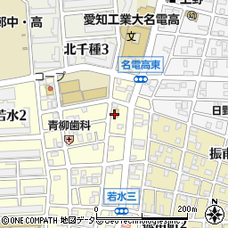 ファミリーマート千種若水店周辺の地図