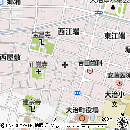 愛知県海部郡大治町花常東屋敷23周辺の地図