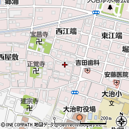愛知県海部郡大治町花常東屋敷22周辺の地図