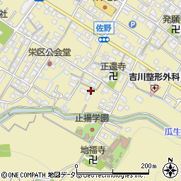 滋賀県東近江市佐野町821-2周辺の地図