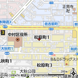 愛知県名古屋市中村区松原町1丁目16周辺の地図