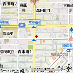 愛知県名古屋市中村区上ノ宮町1丁目13周辺の地図