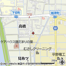 愛知県津島市下切町高橋114周辺の地図