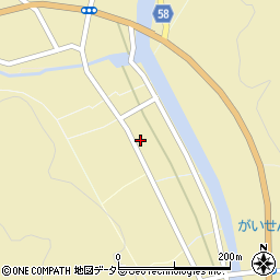 岡山県真庭郡新庄村中町周辺の地図