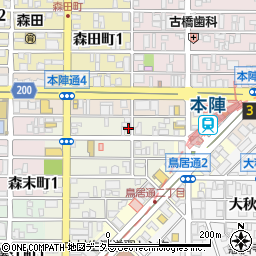 愛知県名古屋市中村区上ノ宮町1丁目8周辺の地図