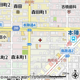 愛知県名古屋市中村区上ノ宮町1丁目11周辺の地図