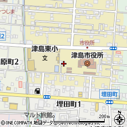 津島建設クラブ周辺の地図