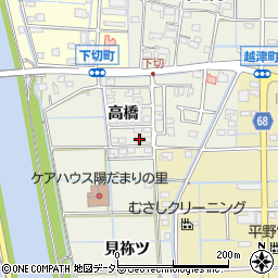 愛知県津島市下切町高橋35周辺の地図