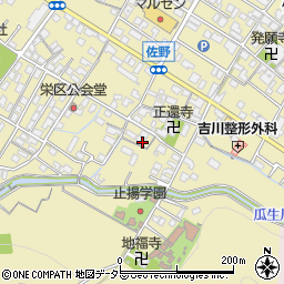 滋賀県東近江市佐野町817-2周辺の地図