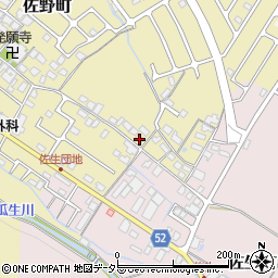 滋賀県東近江市佐野町13-2周辺の地図