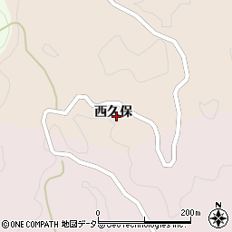 愛知県豊田市上切山町西久保周辺の地図