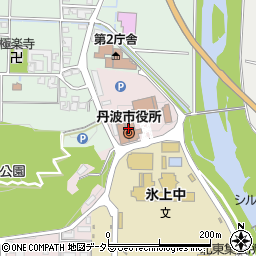 兵庫県丹波市周辺の地図