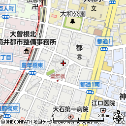 愛知県名古屋市千種区豊年町周辺の地図
