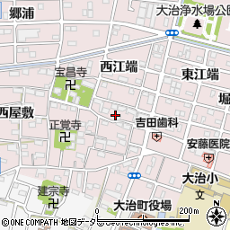 愛知県海部郡大治町花常東屋敷9周辺の地図
