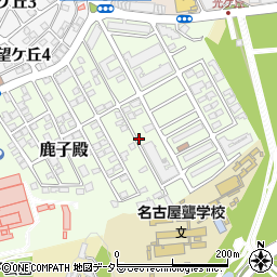 愛知県名古屋市千種区鹿子殿周辺の地図