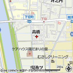 愛知県津島市下切町高橋38周辺の地図