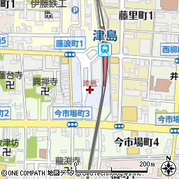 津島駅周辺の地図