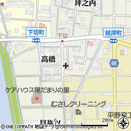 愛知県津島市下切町高橋110周辺の地図