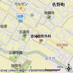 滋賀県東近江市佐野町198-1周辺の地図