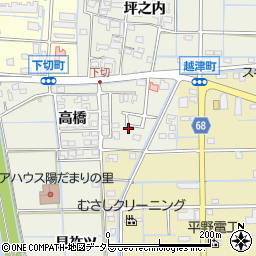 愛知県津島市下切町高橋102周辺の地図