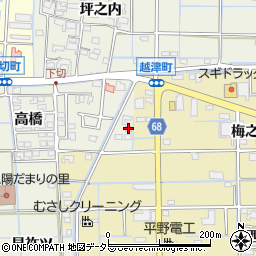 愛知県津島市下切町高橋134周辺の地図