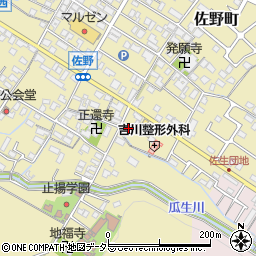 滋賀県東近江市佐野町201周辺の地図