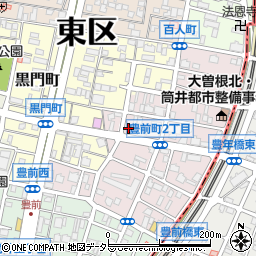 愛知県名古屋市東区豊前町2丁目15周辺の地図