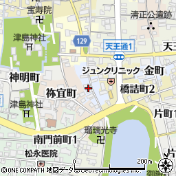 愛知県津島市浦方町26周辺の地図