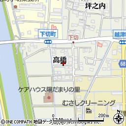 愛知県津島市下切町高橋46周辺の地図