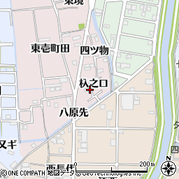 愛知県あま市小橋方杁之口周辺の地図