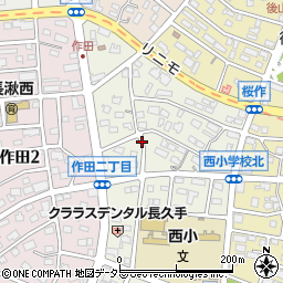 愛知県長久手市打越周辺の地図