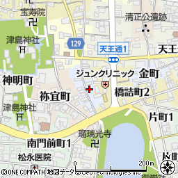 愛知県津島市浦方町23周辺の地図