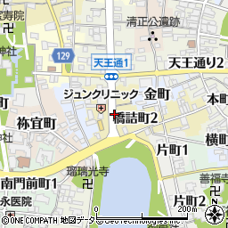愛知県津島市橋詰町周辺の地図