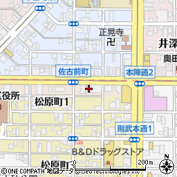 愛知県名古屋市中村区本陣通2丁目28周辺の地図