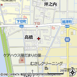 愛知県津島市下切町高橋108周辺の地図