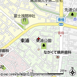 愛知県長久手市東浦611-5周辺の地図