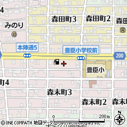 愛知県名古屋市中村区本陣通5丁目166周辺の地図