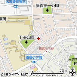 愛知県名古屋市名東区丁田町4周辺の地図