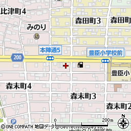 愛知県名古屋市中村区本陣通5丁目159周辺の地図